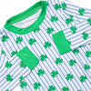 Sleepy Shamrocks Bamboo Pajama Set, Green