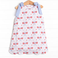 Home of the Brave Dress, Blue