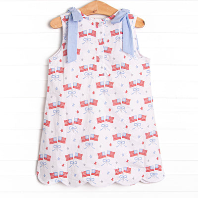 Home of the Brave Dress, Blue