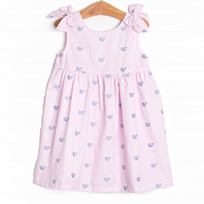 High Tide Embroidered Dress, Pink