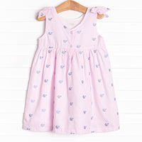 High Tide Embroidered Dress, Pink