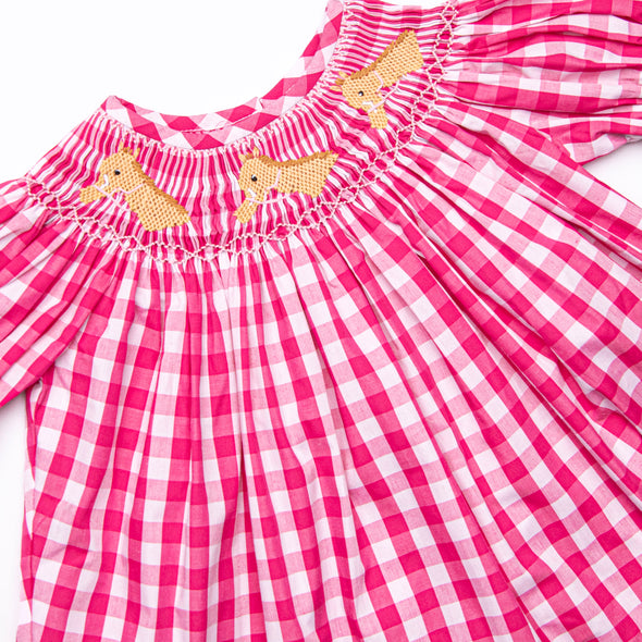 Trail Ride Trio Smocked Legging Set, Pink