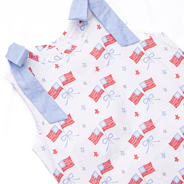 Home of the Brave Dress, Blue