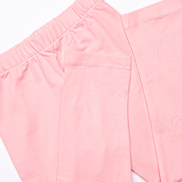 Trail Ride Trio Smocked Legging Set, Pink