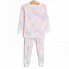 Patchwork PJ's Bamboo Pajama Set, Pink