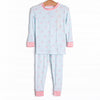 Cherry Fun Bamboo Pajama Set, Blue