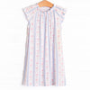 Sweet Pea Stripes Bamboo Night Gown, Blue
