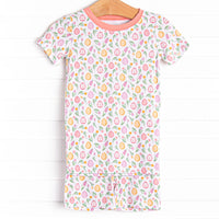 Sunday Sunshine Bamboo Pajama Short Set, Pink