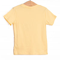 Busy Builder Applique Top, Yellow