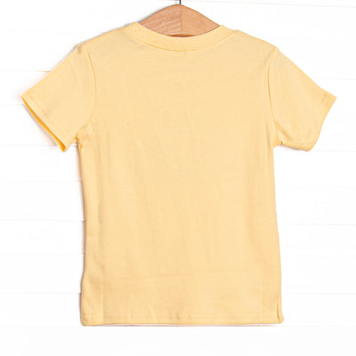 Busy Builder Applique Top, Yellow