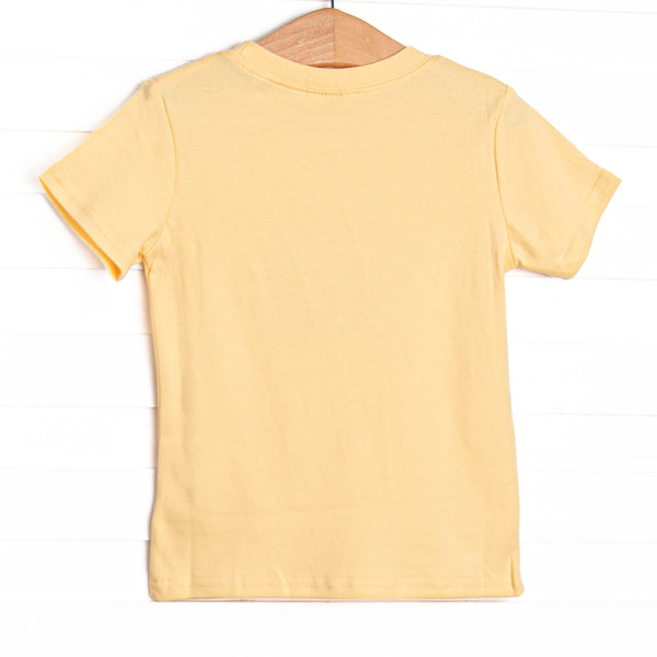 Busy Builder Applique Top, Yellow