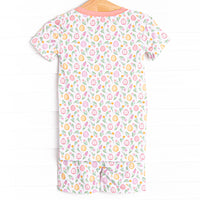 Sunday Sunshine Bamboo Pajama Short Set, Pink