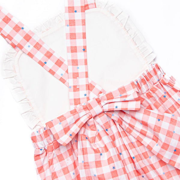 Patriotic Picnic Sunsuit, Red