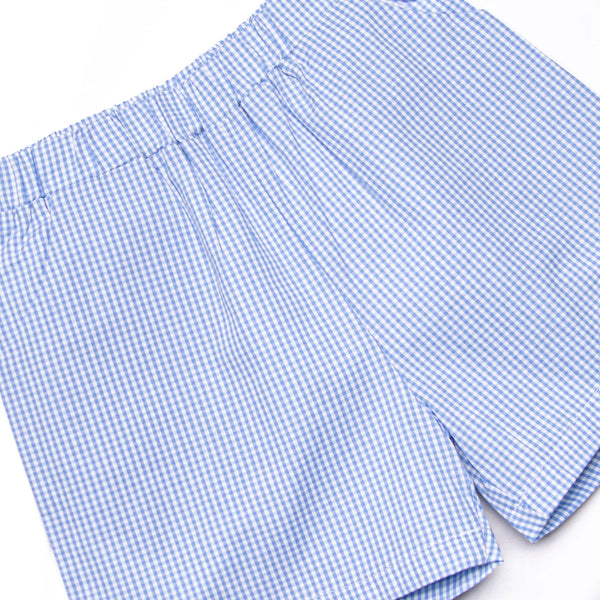Farming Freedom Applique Short Set, Blue