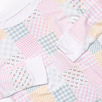 Patchwork PJ's Bamboo Pajama Set, Pink