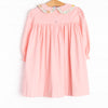 Fall Floral Harvest Applique Dress, Pink