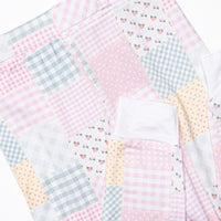 Patchwork PJ's Bamboo Pajama Set, Pink