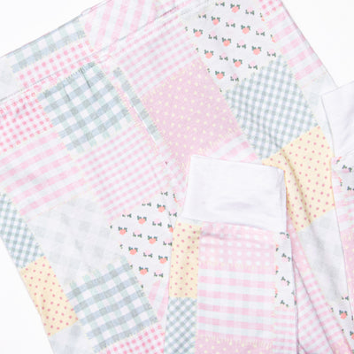Patchwork PJ's Bamboo Pajama Set, Pink