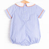 Friendly Ghost Embroidered Bubble, Blue