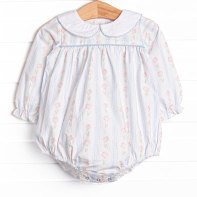 Sweet Pea Stripes Bubble, Blue