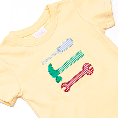 Hammer Time Applique Pant Set, Yellow