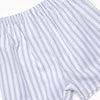 Pier Pinstripes Smocked Short Set, Blue