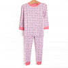 Sweet Pea Stems Bamboo Pajama Set, Pink