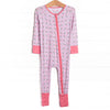 Sweet Pea Stems Bamboo Zippy Pajama, Pink