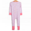 Sweet Pea Stems Bamboo Zippy Pajama, Pink