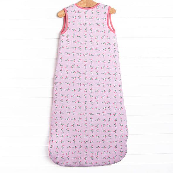 Sweet Pea Stems Bamboo Sleep Bag, Pink