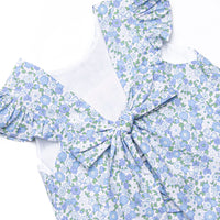 Strawberry Bliss Smocked Diaper Set, Blue