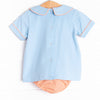 Hello Fall Applique Diaper Set, Blue