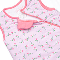 Sweet Pea Stems Bamboo Sleep Bag, Pink