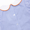 Friendly Ghost Embroidered Bloomer Set, Blue