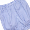 Friendly Ghost Embroidered Bloomer Set, Blue