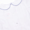 Friendly Ghost Embroidered Short Set, Blue