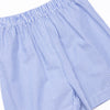 Friendly Ghost Embroidered Short Set, Blue