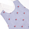 High Flying Flag Embroidered Bubble, Blue