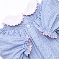 Dancing Shoes Smocked Legging Set, Blue