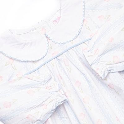 Sweet Pea Stripes Bubble, Blue