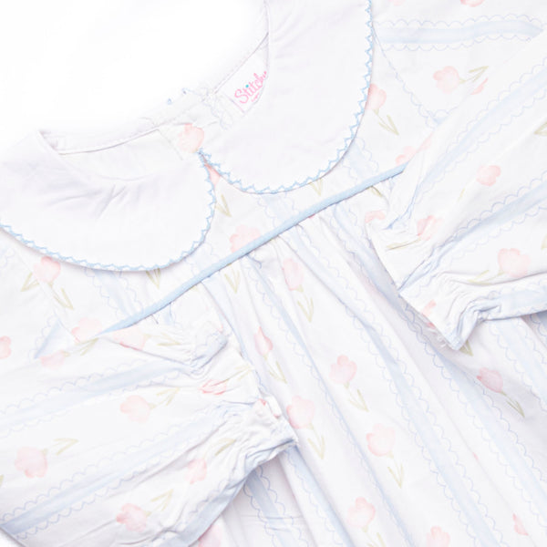Sweet Pea Stripes Bubble, Blue