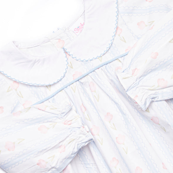 Sweet Pea Stripes Bubble, Blue