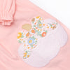 Fall Floral Harvest Applique Dress, Pink