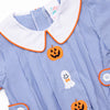 Friendly Ghost Embroidered Bubble, Blue
