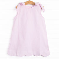 Southern Seersucker Dress, Pink