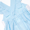 Marine Mammals Smocked Dress, Aqua