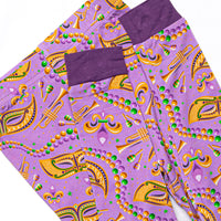 Mystical Masks Bamboo Pajama Set, Purple