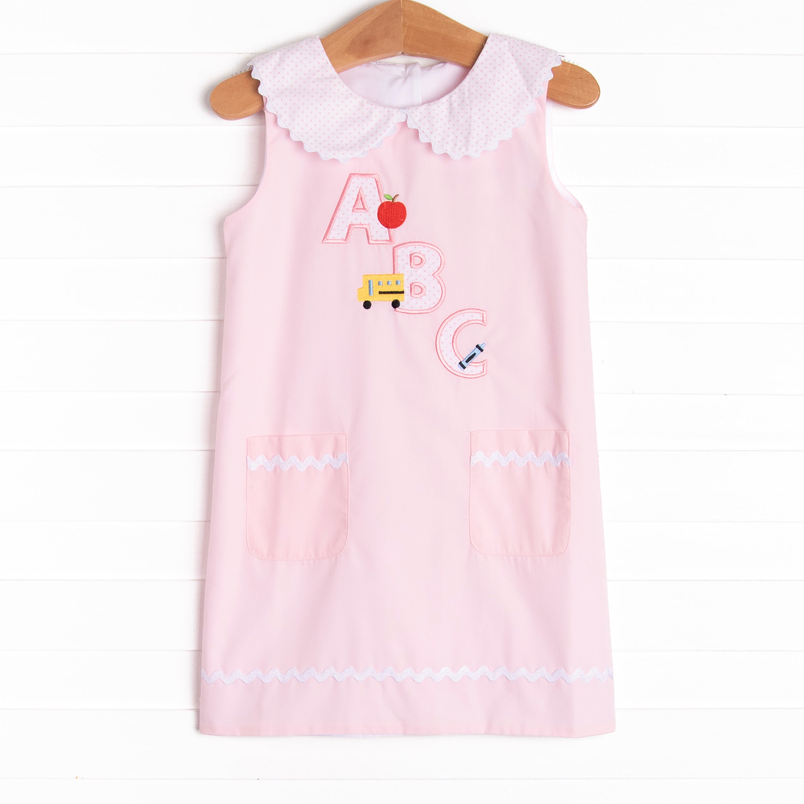 Sing With Me Applique Dress, Pink – Stitchy Fish