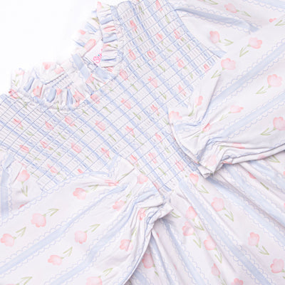 Sweet Pea Stripes Legging Set, Blue