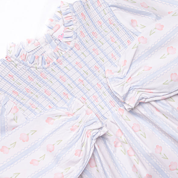 Sweet Pea Stripes Legging Set, Blue